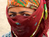 Tajik Woman in Red Scarf